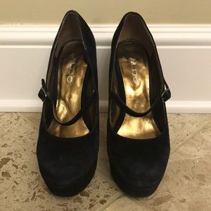 ALDO suede pumps